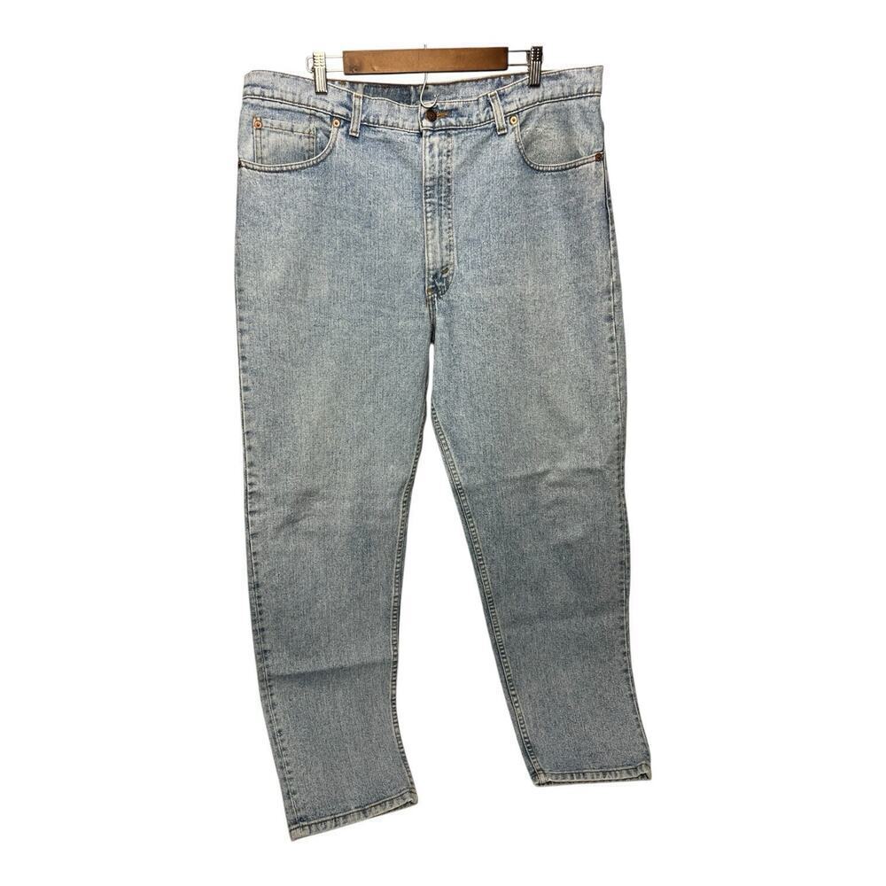 Vintage Levi’s 550 Relaxed Fit Straight Leg Jeans Light Blue Men's Size 42 x32